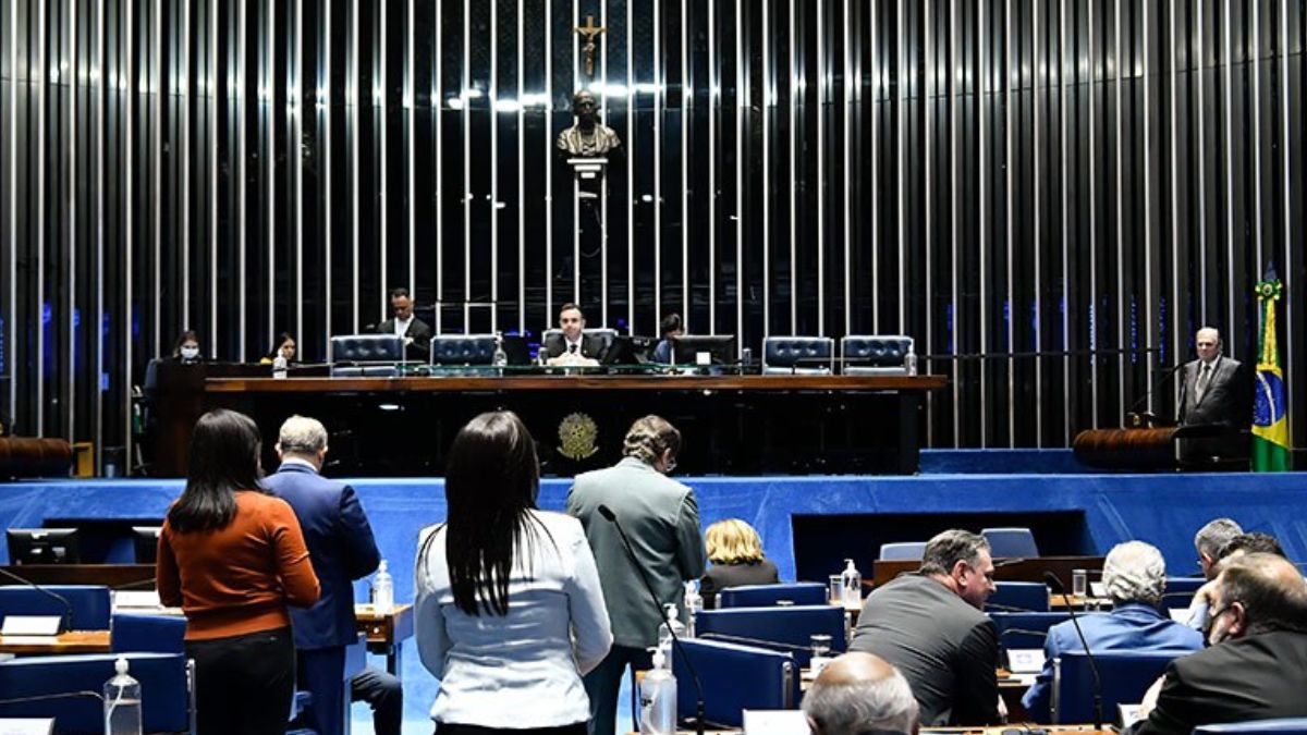Plenário do Senado Federal simbolizando a aprovação do financiamento das dívidas rurais
