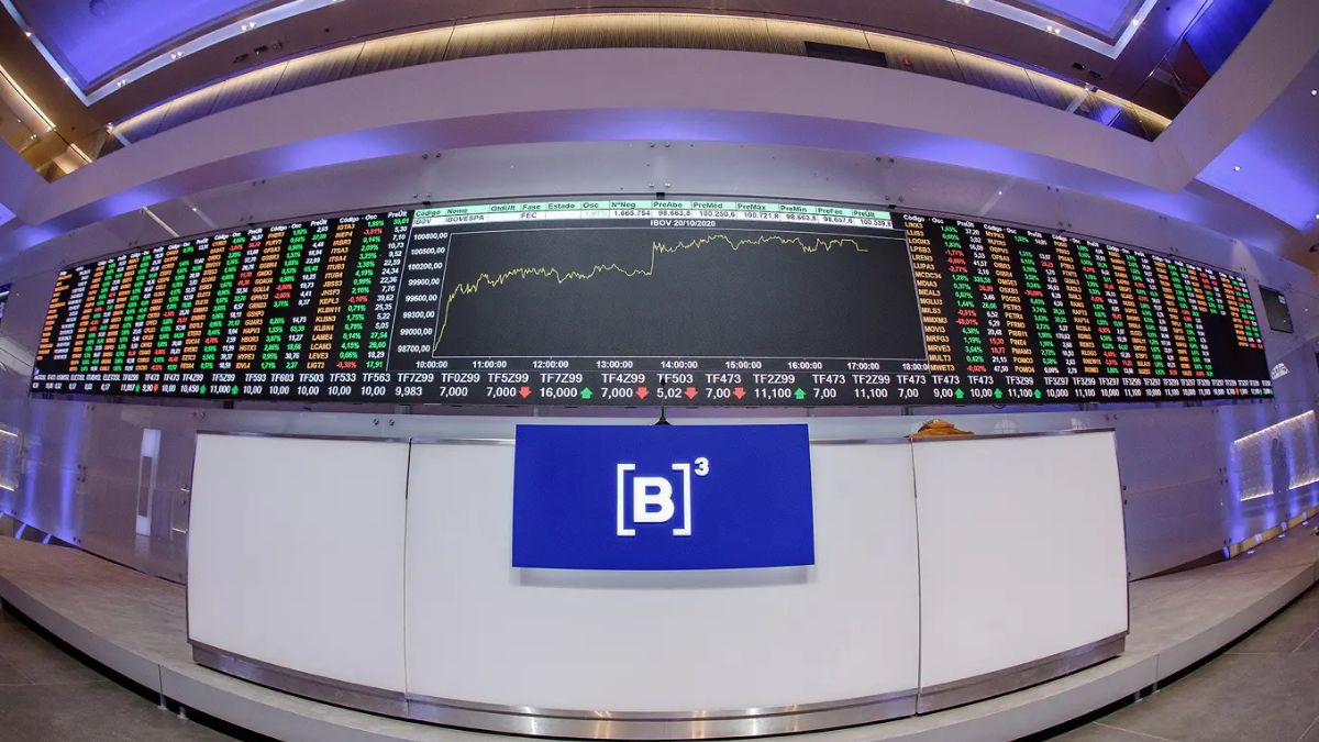 Gráficos financeiros na B3 para simbolizar o impacto da queda do petróleo no Ibovespa