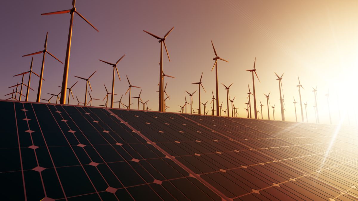 Ebergia eólica, representando a transição e os novos investimentos no mercado de carbono da ue