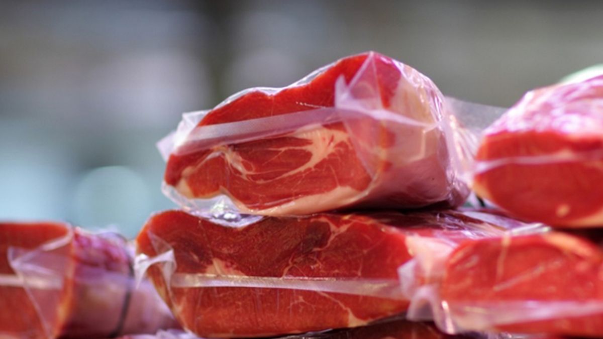 Carnes embaladas para conservação, simbolizando o diálogo entre a UE e o Brasil acerca do veto da exportação de carne bovina