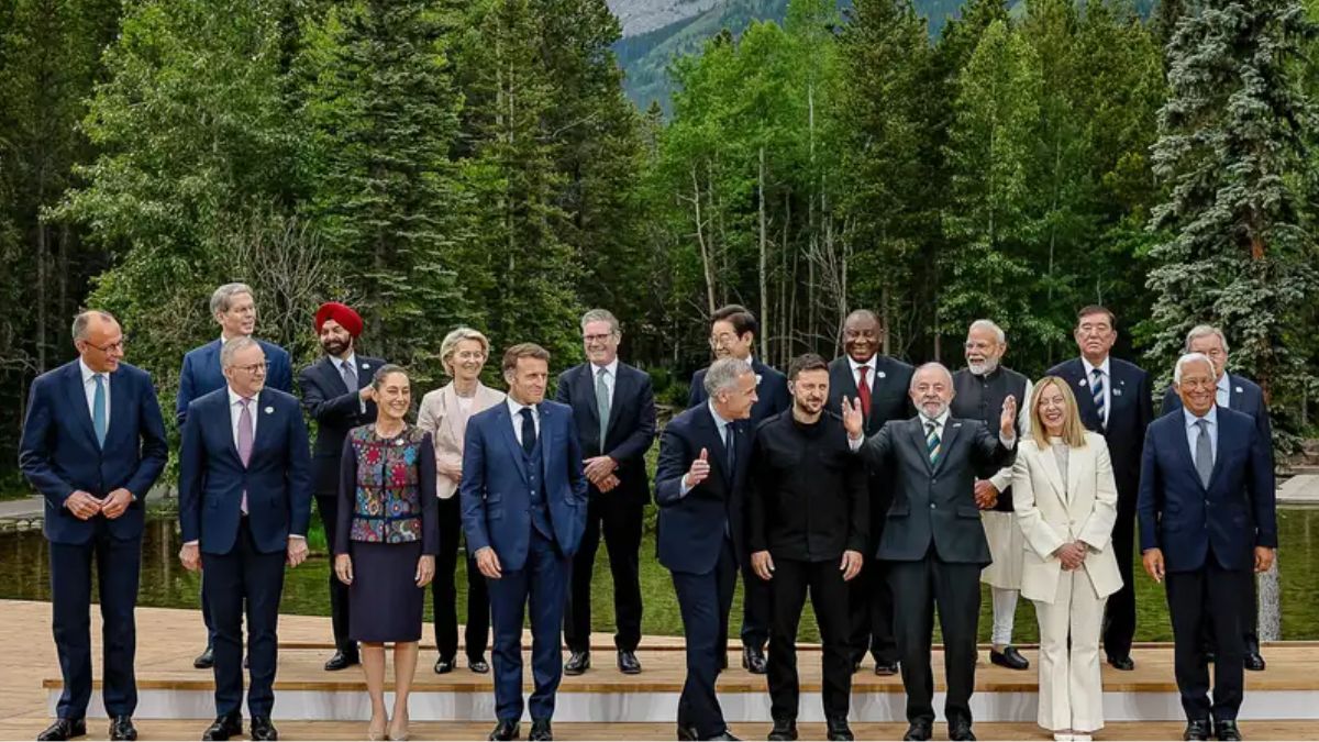 Cúpula do G7 simbolizando a viagem do presidente Lula à França para debater, entre outros pontos, a decisão da União Europeia de veto à carne brasileira
