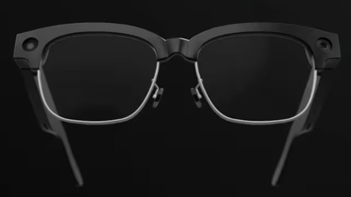 Smart Glasses em close em fundo negro, para simbolizar o lançamento dos Smart Glasses Samsung com IA do Google