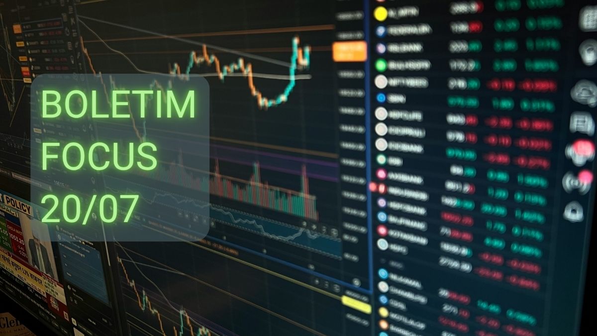 Gráfico de análise macroeconômica para simbolizar a emissão do Boletim Focus de 20 de julho de 2026