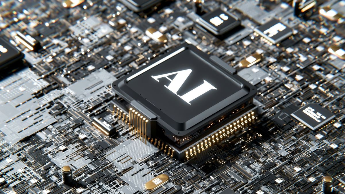 Placa de circuito eletrônico com semicondutor encapsulado, para simbolizar a recuperação global das ações de chips