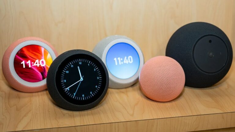 Produtos da linha Echo, da Amazon, simbolizando que empresa renova linha com aplicação de IA avançada