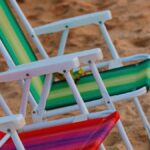Cadeiras de praia na areia, para simbolizar que os gastos dos turistas estrangeiros bateram recorde, impactando positivamente o setor