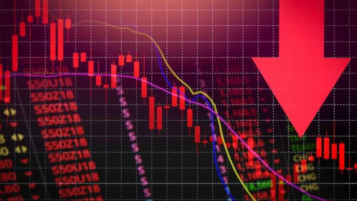 Gráfico do Ibovespa, para simbolizar queda de 17,5% na semana