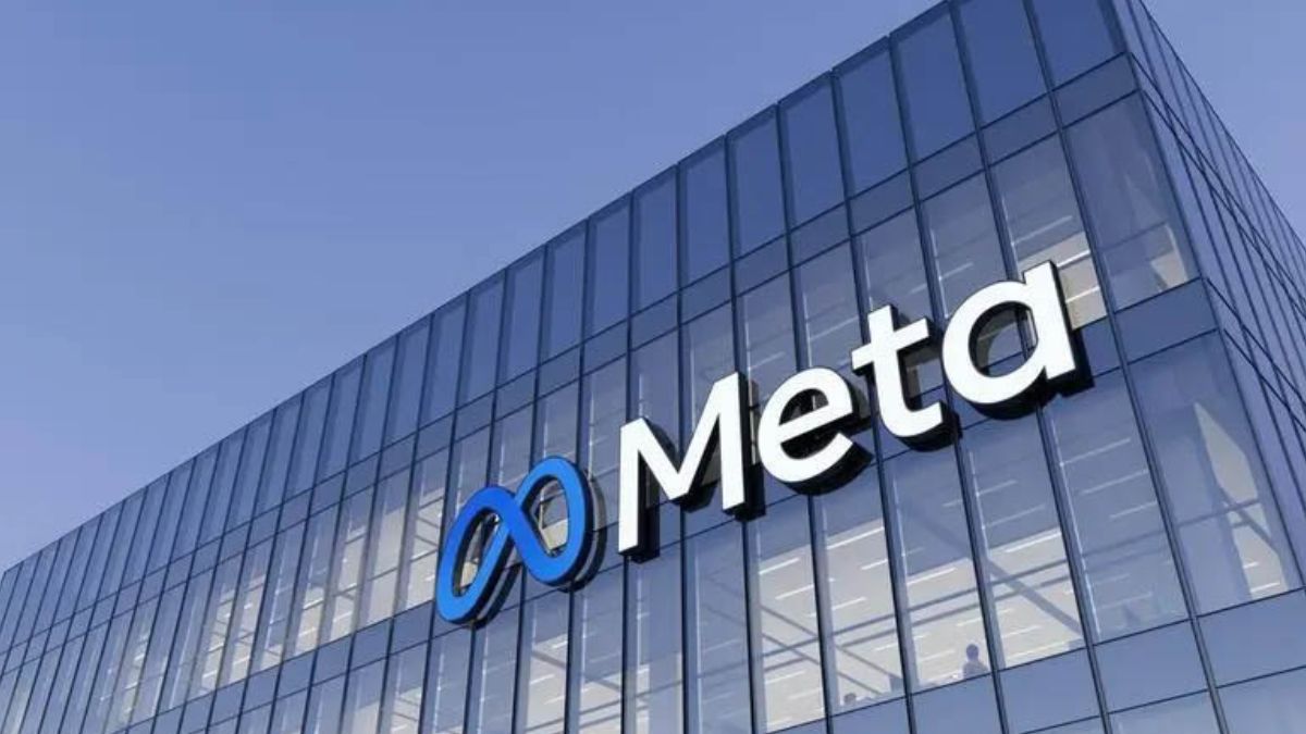 Fachada do prédio da Meta, simbolizando que a empresa busca investimento para expansão recorde de IA