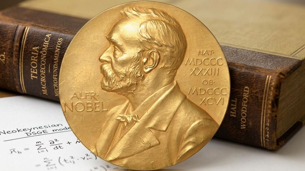 Símbolo do Prêmio Nobel, para ilustrar que o Nobel de Economia de 2026 reconheceu pesquisas sobre macroeconomia